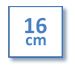 Square 160x160mm (0 scores, single use)